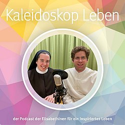 Podcast-Cover mit Sr. Helena Fürst und H. Vitus Glira