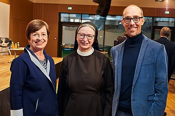 Doris Schmidauer, Sr. Barbara Lehner, Bernd Hufnagl