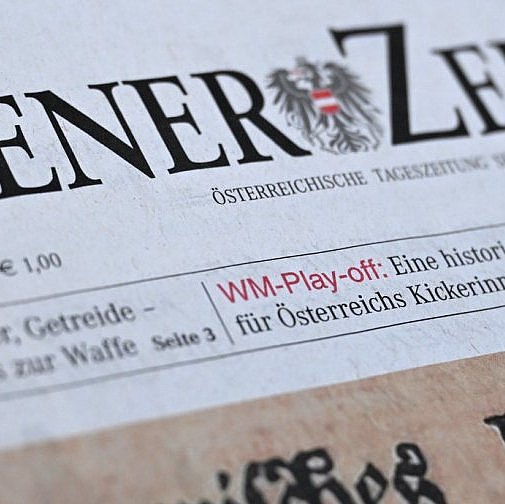 Titelblatt der Wiener Zeitung