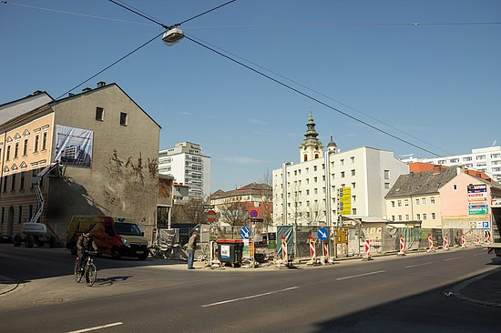 Platz für Neubau in Linz