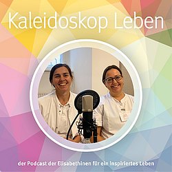 Podcast-Cover mit Dr.in Maria Fangmeyer-Binder und Dragica Billic-Gedlicka 